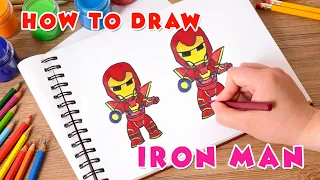 How to Draw Iron Man for Kids II Easy Drawing Tutorial