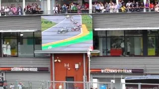 Spa F1 2013 at gold 9 first lap