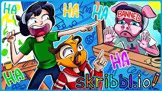 i found out you can be banned from skribbl.io...