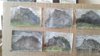 ЭТЮДЫ-МИНИАТЮРЫ. Гора с натуры🎨🗻