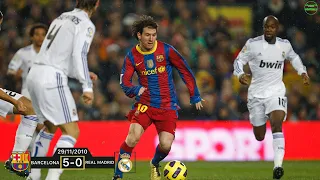 A Barcelona Masterclass. Barcelona 5-0 Real Madrid 2010/11