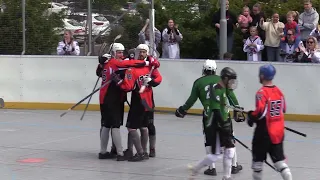 SESTŘIH ZE 4. SEMIFINÁLE OBLASTNÍ LIGY: WOLVES CHOMUTOV VS SHÚ SHC WARRIORS CHLUMEC - 5:2