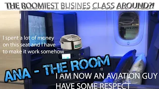 ANA New Business Class "The Room"  - The roomiest Business Class? I review planes now pls respect me