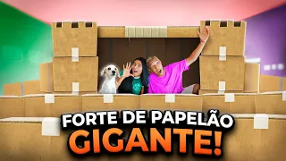 FIZ UM FORTE DE PAPELÃO PRO MEU CACHORRINHO! MANSÃO MOVIE