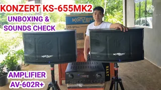 KONZERT KS-655MK2 SPEAKER UNBOXING & SOUNDS CHECK.