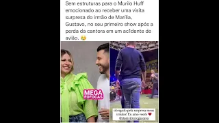 EMOÇÃO Murilo Huff recebe irmão de Marília Mendonça em seu primeiro show após morte da cantora