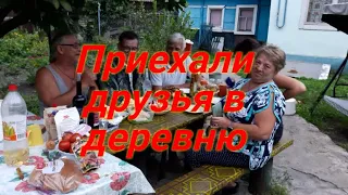 ВЕСЕЛО в ДЕРЕВНЕ ! Приехали друзья, выкопали картошку, приготовили Ужин. Отдыхаем пиво пьем