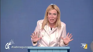 Sabina Guzzanti è Giorgia Meloni a Propaganda Live: "Gli italiani sono persone come noi"