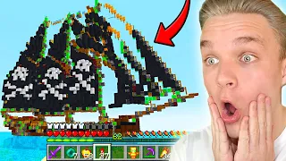 Podbiłem ⚔️ *NAJWIĘKSZY* STATEK PIRATÓW ⛵️⛔️ JAKI ISTNIEJE w Minecraft! 😱