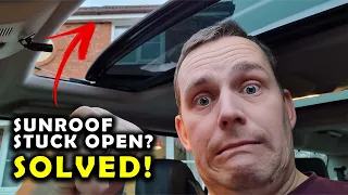 Sunroof stuck open?  Fixed in 2 minutes at no cost!   This time on a Discovery 3 / LR3 Land Rover.