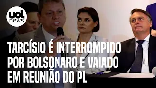 Tarcísio vaiado: Governador de SP é interrompido por Bolsonaro e recebe vaias em reunião do PL