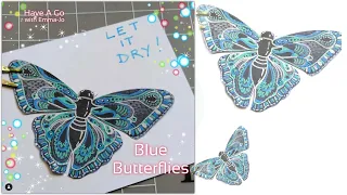 Blue Butterflies by Emma-Jo