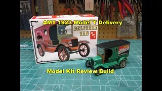 AMT 1923 FORD MODEL T DELIVERY 1/25 MODEL KIT REVIEW BUILD AMT860