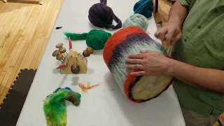 Needle to wet felt hat tutorial