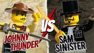 Johnny Thunder Vs Sam Sinister | LEGO Sword Duel