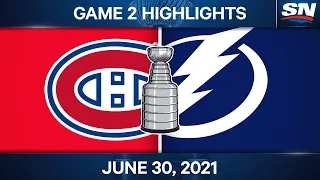NHL Game Highlights | Canadiens vs. Lightning, Game 2 – Jun. 30, 2021