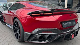 2023 NEW FERRARI ROMA MANSORY + INSANE V8 SOUND! Interior Exterior Walkaround