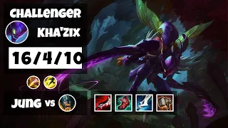 Kha'Zix 11.6 S11 Jungle Challenger Replay (16/4/10) - NA