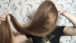 Soft and super long hair 😍 over face (preview) 🔥4K🔥