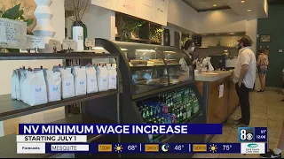 Nevada's minimum wage goes up on July 1