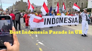 Parade for tall ship race in Shetland 2023