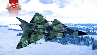 【War Thunder】This fighter once caught up with the SR-71 Blackbird! | JA37C