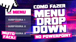 Menu DROP DOWN no POWERPOINT: É POSSÍVEL! | | 😱 TUTORIAL COMPLETO PPT 🔥