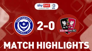 HIGHLIGHTS: Portsmouth 2 Exeter City 0 (21/1/23) | EFL Sky Bet League One