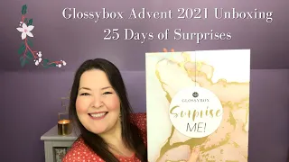 Glossybox Advent 2021 Unboxing Valued $550+