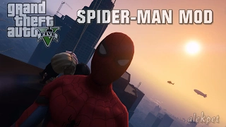 SPIDER-MAN MOD - FUNNY WEB / ЧЕЛОВЕК-ПАУК  - ЗАБАВНАЯ ПАУТИНА (GTA 5 Mod)