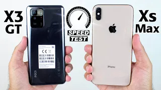 Poco X3 GT vs iPhone XS Max SPEED TEST!