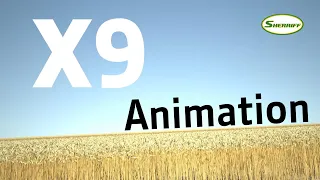 John Deere X9 Animation combine harvester