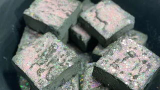 Black Blocks Charcoal ~ ASMR ~ Oddly Satisfying ~ Anxiety Relief