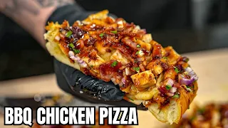 How To Make BBQ Chicken Pizza (On Garlic Bread!)