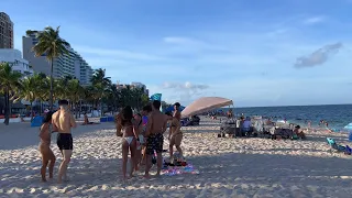 Walking Fort Lauderdale Beach in August 2023