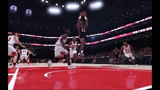 '96 Bulls vs '97 Heat Game Highlights NBA 2K19 Classic Teams