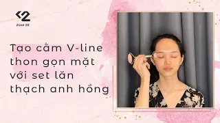 Tạo cằm Vline, nâng cơ, chống lão hóa với thạch anh hồng | Đẹp da | Nâng cơ