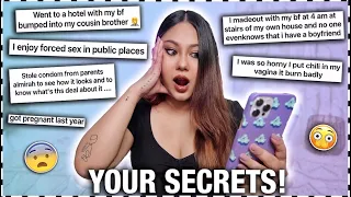 Reacting to my followers' DEEPEST, DARKEST SECRETS *i'm scared* | ThatQuirkyMiss