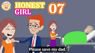 Honest Girl Episode 7 - Innocent Girl Animation English Story - English Story 4U
