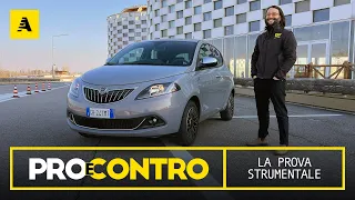 Lancia YPSILON Hybrid (2022) | PRO e CONTRO - PROVA STRUMENTALE