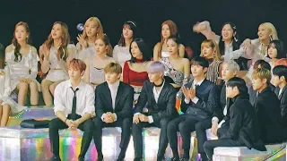 [Reaction to 여자아이들(GIDLE)] 블랙핑크(BLACKPINK),Wanna One (워너원),MOMOLAND(모모랜드)@181201 MMA [ 4k Fancam/직캠