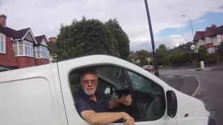 Road Rage, Close Pass, Left Hook - Aggressive And Swearing White Van Man