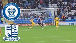 ROCHDALE AFC VS SOUTHEND UNITED FC - 2-2 - Should've defended better - Crown Oil Arena