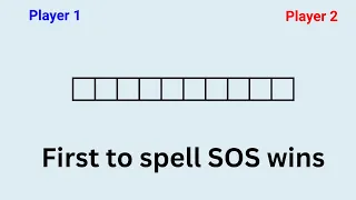 You can always win this game if you go second | An SOS (math olympiad) puzzle