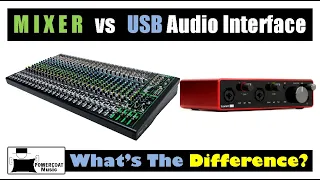 Mixer vs USB Audio Interface: The Differences
