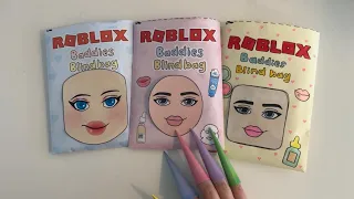 [☁️Paper diy☁️] Roblox skincare Baddies Blind bag Compilation 🔇no music ASMR 모음 💗Satisfying💗