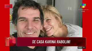 ENIGMÁTICO EN LAM: luego de 8 años, se casan Karina Rabolini e Ignacio Castro Cranwell