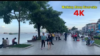 ​Walking tour at riverside on royal water festival  [4K]