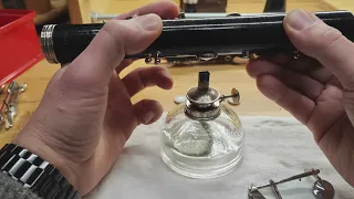 Clarinet repair step by step. Video tutorial part 3. How to fix clarinet pads.