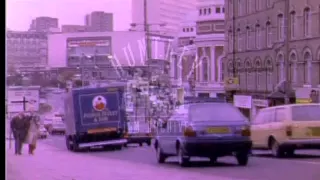 Bradford, Yorkshire, 1989.  Archive film 93368